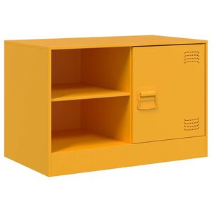 vidaXL TV-taso sinapinkeltainen 67x39x44 cm ter&auml;s