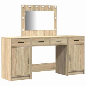 vidaXL Meikkip&ouml;yt&auml; 3 kpl Ruskea 78,5 x 41 x 135 cm Tekninen puu