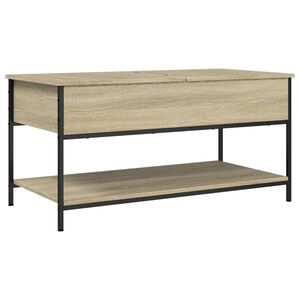 vidaXL Sohvap&ouml;yt&auml; Sonoma-tammi 100x50x50 cm tekninen puu ja metalli