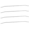 vidaXL Tarvike per&auml;vaunuille 4 Hopea 136-218 cm Alumiini