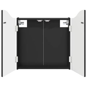 vidaXL Dartboard-kaappi Musta 56 x 12 x 63 cm Tekninen puu