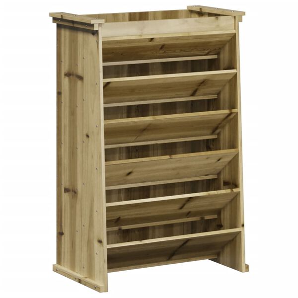 vidaXL Yrttilaatikko 6 tasoa 69x40x101,5 cm kyll&auml;stetty m&auml;nty