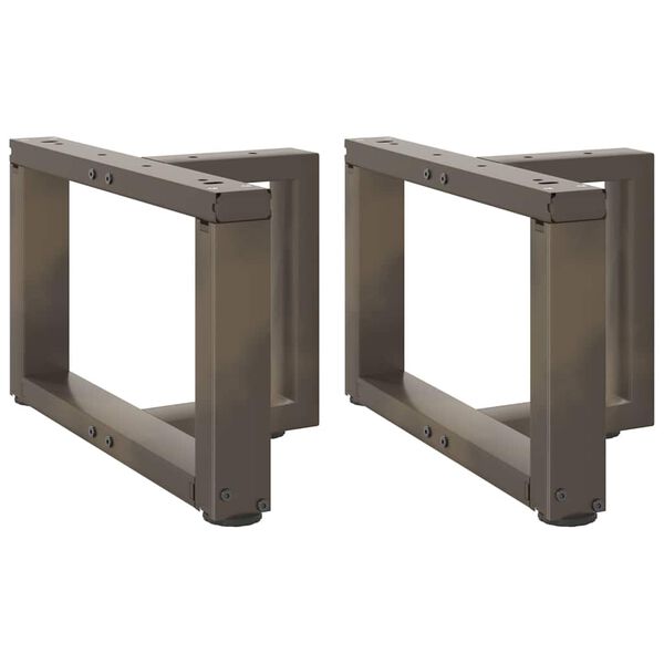 vidaXL Sohvap&ouml;yd&auml;n jalat T-muotoiset 2 kpl musta 50x25x(30-31) cm ter&auml;s