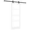 vidaXL Liukuovi ORKDAL Valkoinen ja musta 83 x 211 cm
