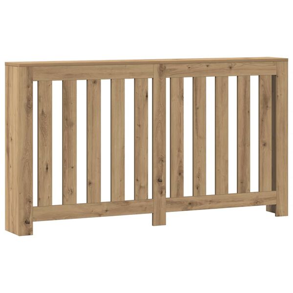 vidaXL L&auml;mp&ouml;patterin suoja artesaanitammi 149x20x82 cm tekninen puu