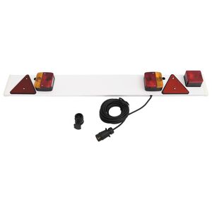 vidaXL Per&auml;vaunuvalo punainen 115x7x14 cm 12V klassinen polttimo