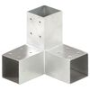 vidaXL Tolppaliitin Y-muoto galvanoitu metalli 71x71 mm
