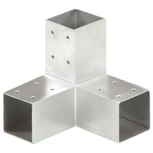 vidaXL Tolppaliitin Y-muoto galvanoitu metalli 71x71 mm