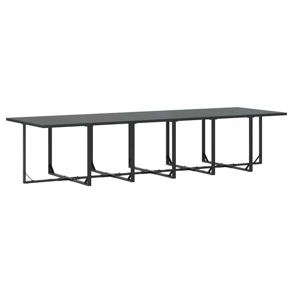 vidaXL Piharuokailu setti 13 pcs Musta Ter&auml;s