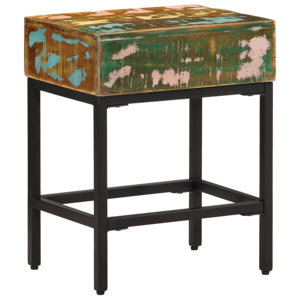 vidaXL Sivupöytä 40x30x51 cm kierrätetty täyspuu