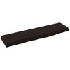 vidaXL Sein&auml;hylly tummanruskea 40x10x2 cm k&auml;sitelty t&auml;ystammi