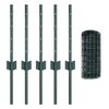 vidaXL Euroaita with Post 10 x 0,4 m PVC-pinnoitettu ter&auml;s Vihre&auml;