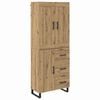 vidaXL Korkea kaappi 2 pcs Artisan tammi 69,5 x 34 x 180 cm