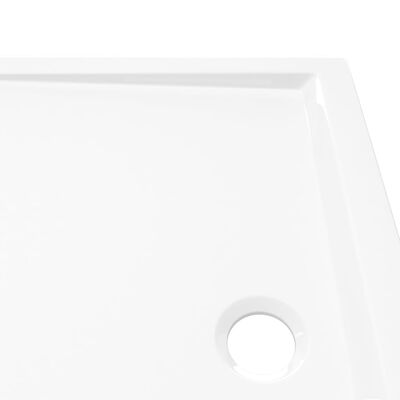 vidaXL Suihkualusta suorakaide ABS valkoinen 80x100 cm