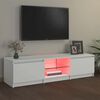 vidaXL TV-taso LED-valoilla valkoinen 140x40x36 cm