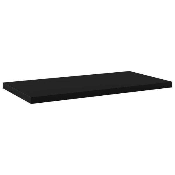 vidaXL Kirjahyllytasot 8 kpl musta 40x20x1,5 cm lastulevy