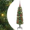 vidaXL Tekojoulukuusi jalustalla Vihre&auml; 120 cm PVC, ter&auml;s ja muovi