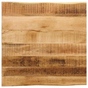 vidaXL P&ouml;yt&auml;levy karkeareunainen 40x40x3,8 cm t&auml;yspuu karkea mango