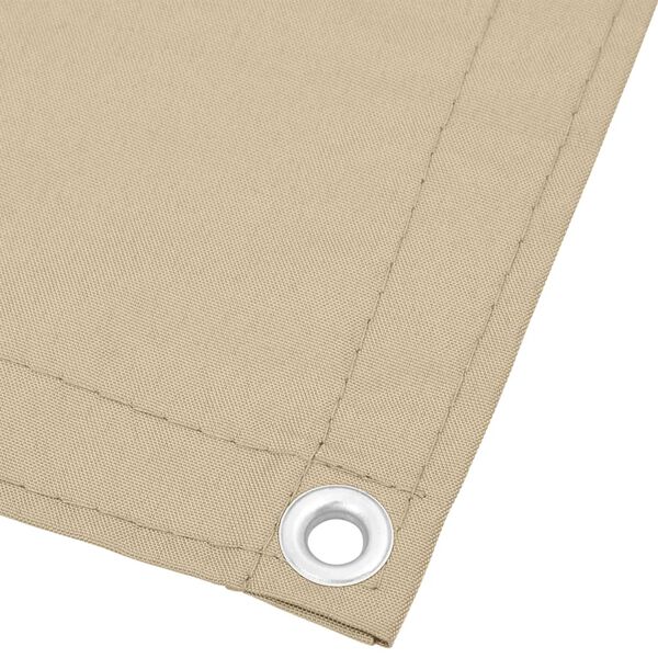 vidaXL Parvekesuoja beige 90x700 cm 100% Oxford polyesteri