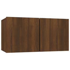 vidaXL Riippuva TV-kaappi ruskea tammi 60x30x30 cm tekninen puu