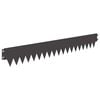 vidaXL Nurmireunus 10 pcs Pituus Korkeus 103 x 15 cm Ter&auml;s Musta