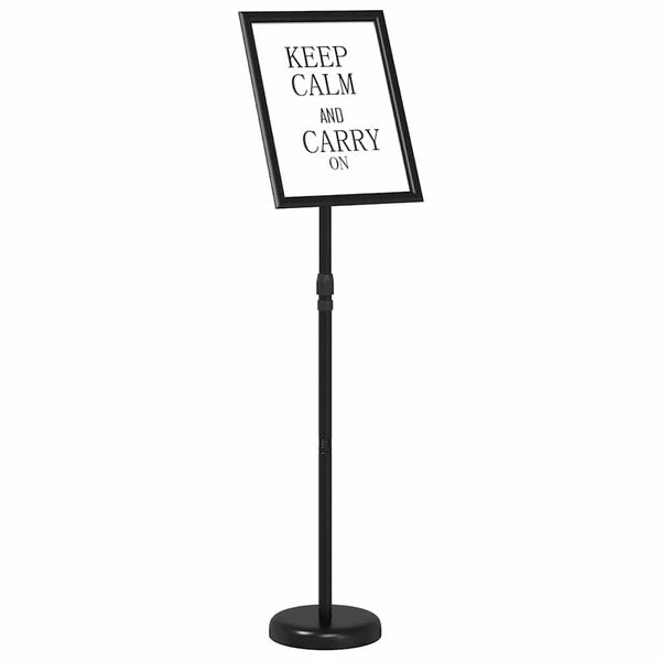 vidaXL Messun&auml;yt&ouml;t Musta 25 x 25 x 125 cm Alumiini