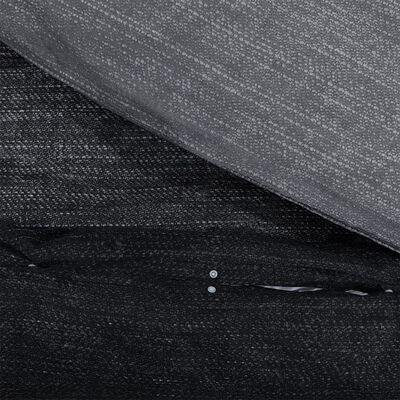 vidaXL Pussilakanasetti tummanharmaa 135x200 cm puuvilla