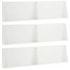 vidaXL Pato 6 kpl 80 x 12 x 50 cm Ter&auml;s valkoinen