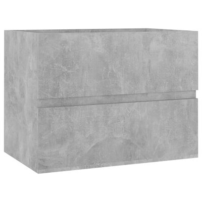 vidaXL Allaskaappi betoninharmaa 60x38,5x45 cm lastulevy