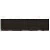 vidaXLP&ouml;yt&auml;levy ruskea 200x50x(2-6)cm k&auml;sitelty t&auml;ystammi el&auml;v&auml; reuna