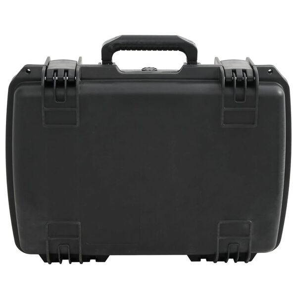 vidaXL Kannettava Flight Case Musta 50,5x37x14,5 cm PP