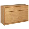 vidaXL Senkki SAUDA tammenv&auml;rinen 114x43x75,5 cm t&auml;ysi m&auml;nty