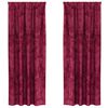vidaXL Samettiverhot 2 pcs Viininpunainen 225 x 140 cm Sametti