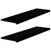 vidaXL ikkunalaudat 2 kpl ruskeanmusta 140x40x2 cm massiivipuutammea