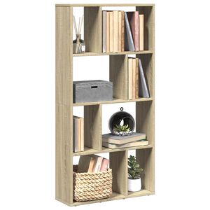 vidaXL Kirjahylly Sonoma-tammi 60x20x120,5 cm tekninen puu
