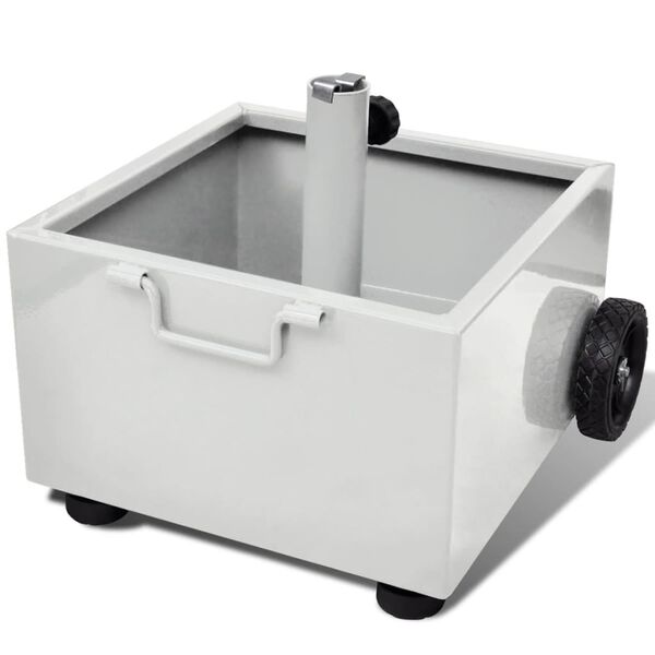 vidaXL P&auml;iv&auml;nvarjoteline/kukkaruukku ulkotiloihin valkoinen