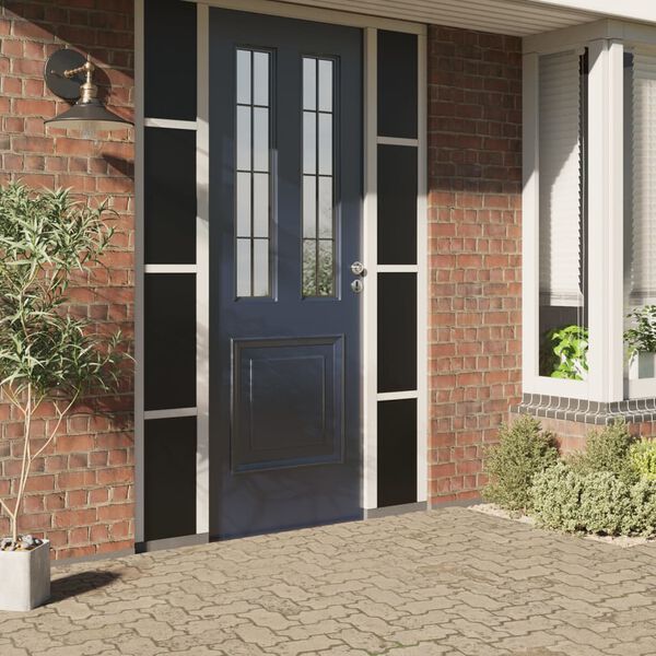 vidaXL Staattinen ikkunakalvo himme&auml; musta 60x1000 cm PVC