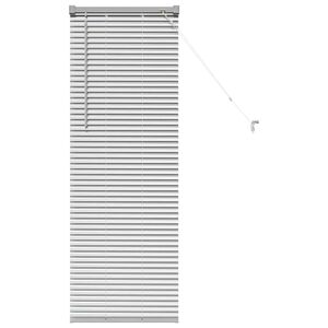 vidaXL Venetsialaiset Verhot Hopea 130 x 45 cm Alumiini