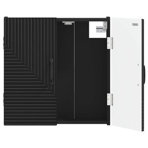 vidaXL Dartboard-kaappi HAARLEM Musta 52,5 x 10,5 x 53,5 cm