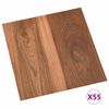 vidaXL Lattiapaneelit 55 pcs Ruskea 5,11 m&sup2; Polyvinyylikloridi