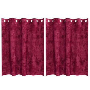 vidaXL Samettiverhot 2 kpl Viininpunainen 140 x 140 cm Sametti