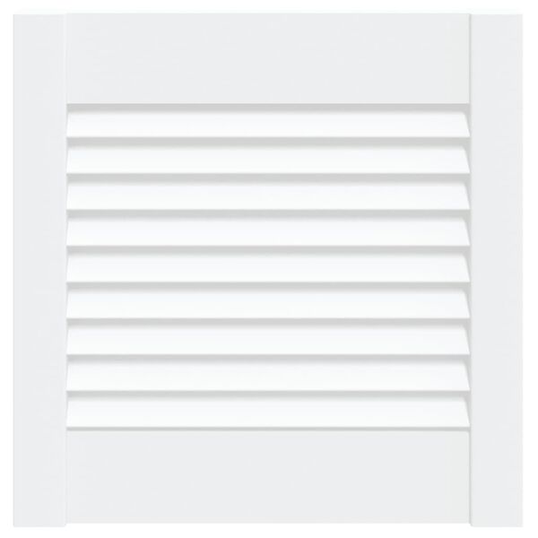 vidaXL Kaapin ovi s&auml;leikk&ouml;muotoilu valkoinen 39,5x39,4 cm t&auml;ysi m&auml;nty