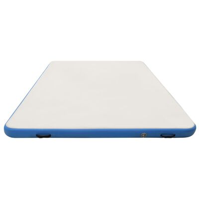 vidaXL Täytettävä kelluva lautta sinivalkoinen 300x300x15 cm