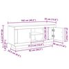 vidaXL TV-kaappi Vanha Puu 102 x 35 x 45 cm Tekninen puu