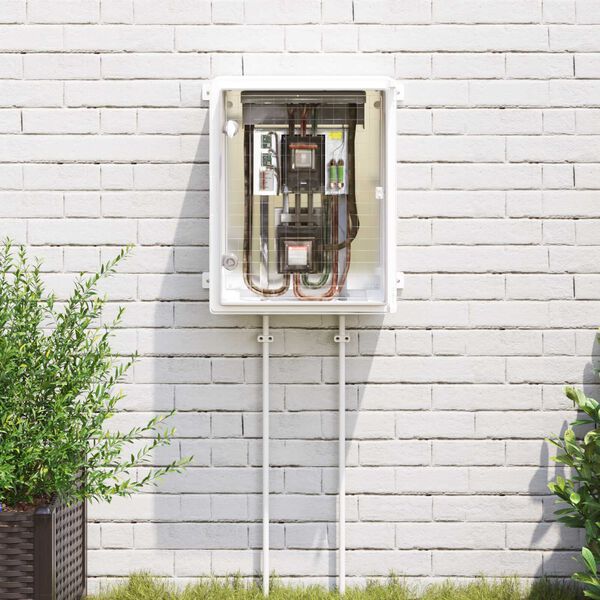 vidaXL Ohjauskabinetti Harmaa 40 x 24,5 x 50 cm ABS-muovi