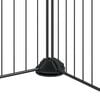 vidaXL 52-paneelinen lemmikkih&auml;kki ovella musta 35x35 cm ter&auml;s