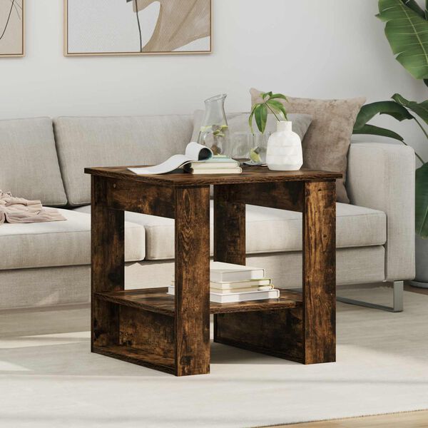 vidaXL Sohvap&ouml;yt&auml; Savup&auml;hkin&auml; 51 x 50 x 50 cm Tekninen puu