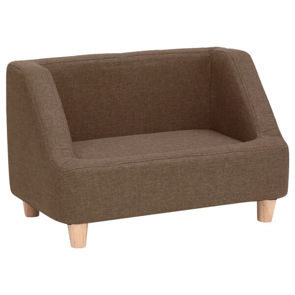 vidaXL Koiran sohva ruskea 60x37x39 cm pellava