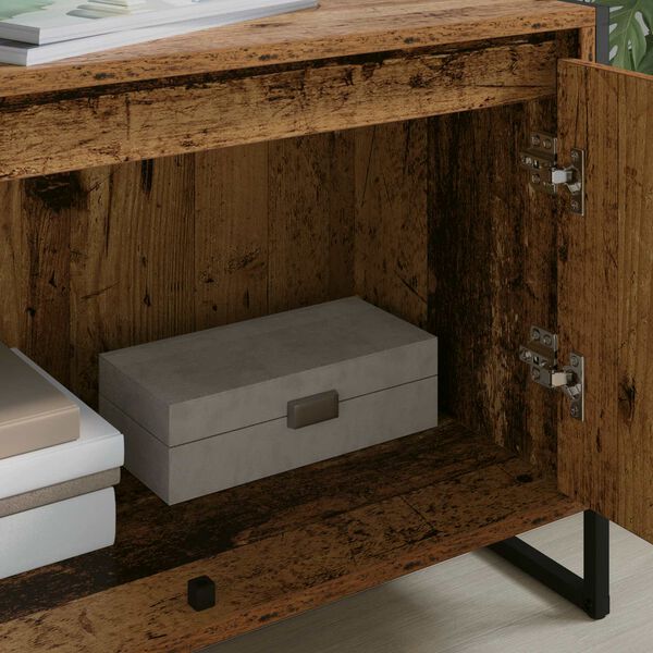 vidaXL TV-kaappi Vanha Puu 140 x 36 x 49.5 cm Tekninen puu