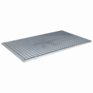 vidaXL Ritil&auml; Hopea 30 x 30 x 2 cm Kuuma-dipatut galvanisoitu ter&auml;s